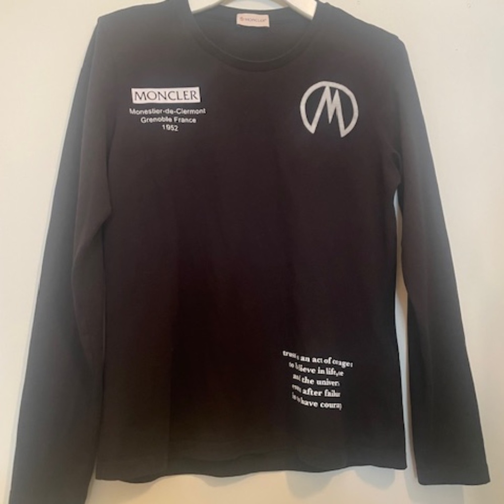 Moncler Black Long Sleeve T-shirt
